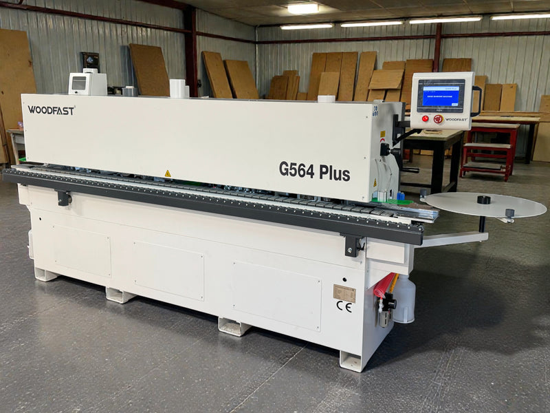 Woodfast EB564 PLUS Edgebander with Pre-Milling, Corner Rounding & spraying