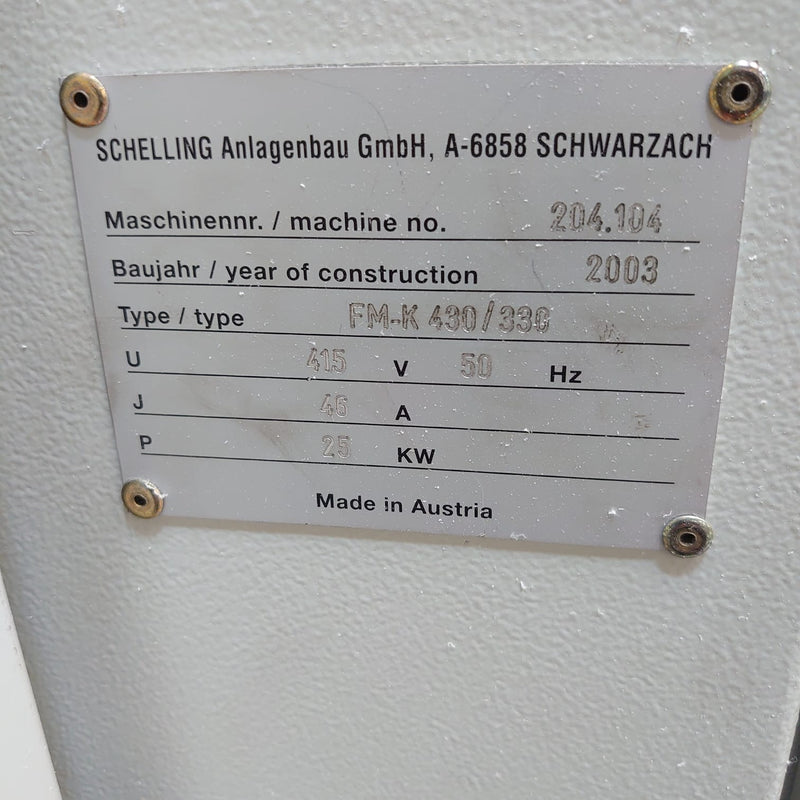 SCHELLING FM-K Beam Saw