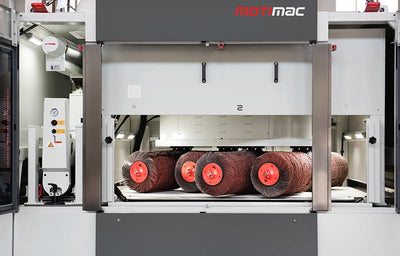 Motimac MG R8Z1300 Wide Belt Grinding and Deburring.