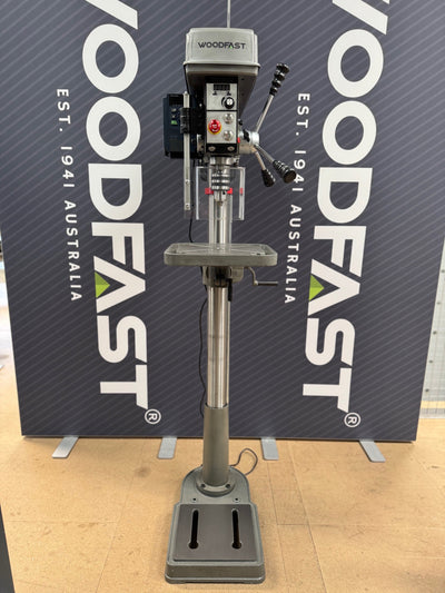 Woodfast DP43016F-VS 430mm (17") Floor Drill Press Electronic Variable Speed 16mm Key Chuck 240V  *New Arrival*