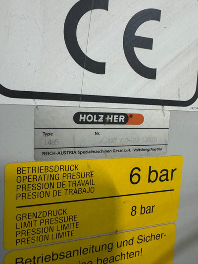 Used Holzher Triathlon DOOR fire door edgebander