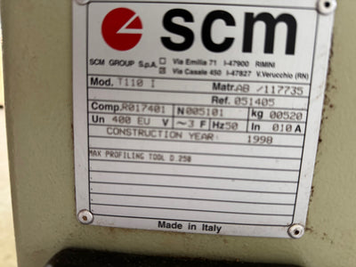 SCM T110i tilting spindle moulder