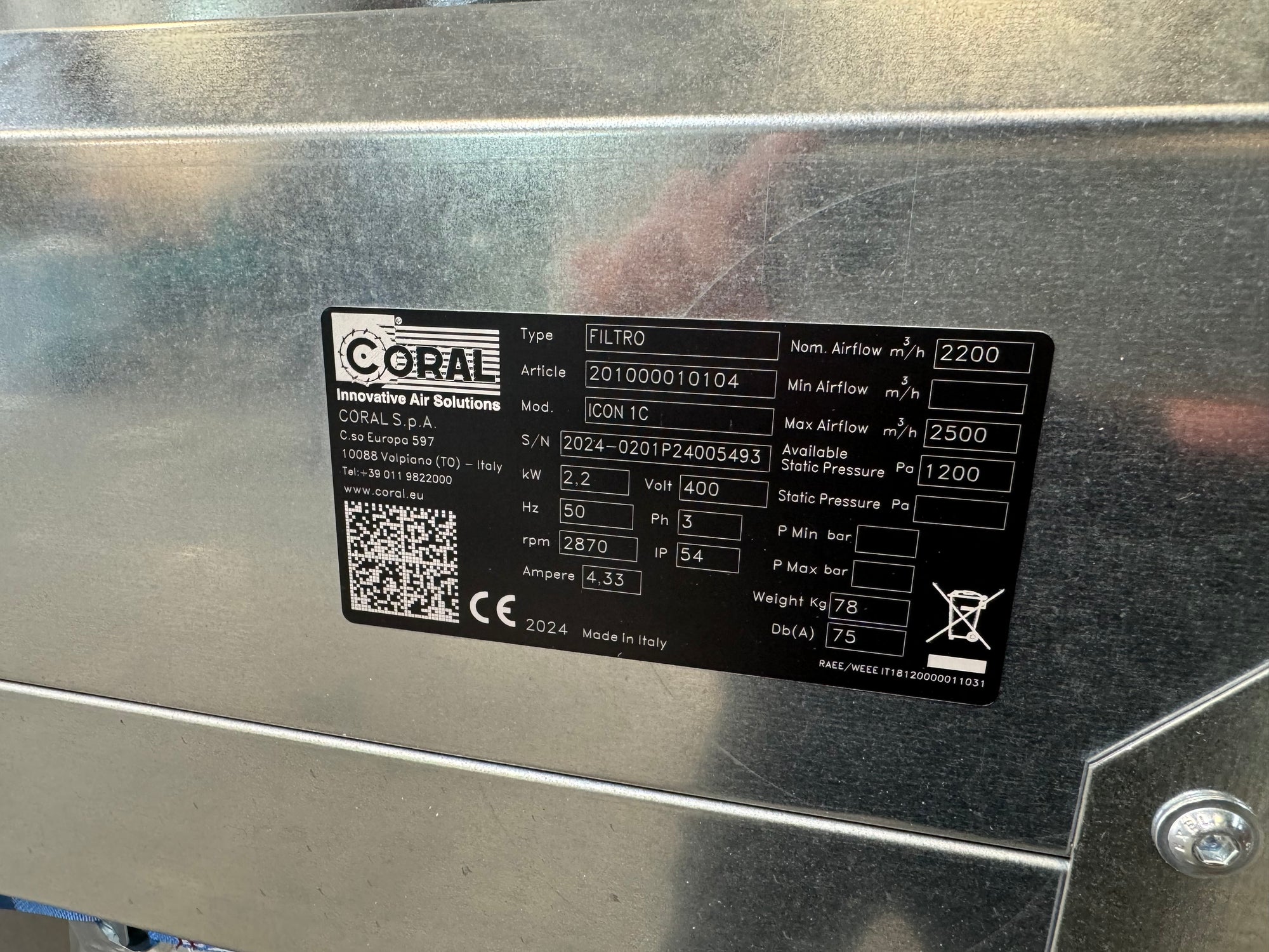 Coral ICON fine filter extraction units with FIL cartridge system ...