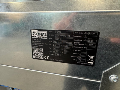 Coral ICON fine filter extraction units with FIL cartridge system