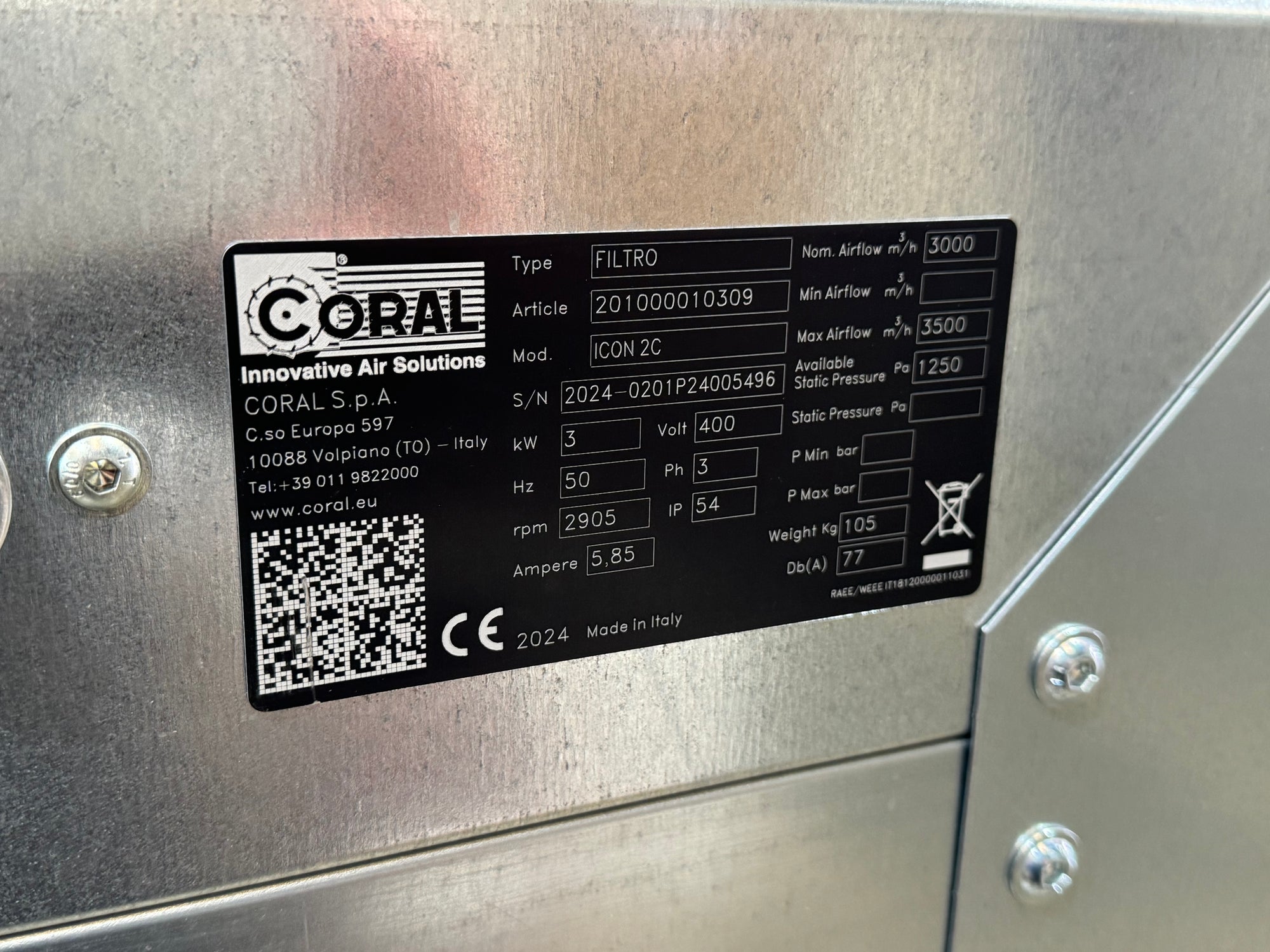 Coral ICON fine filter extraction units with FIL cartridge system ...