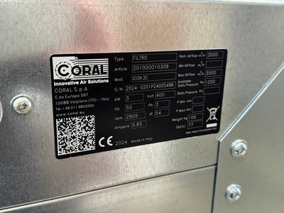 Coral ICON fine filter extraction units with FIL cartridge system