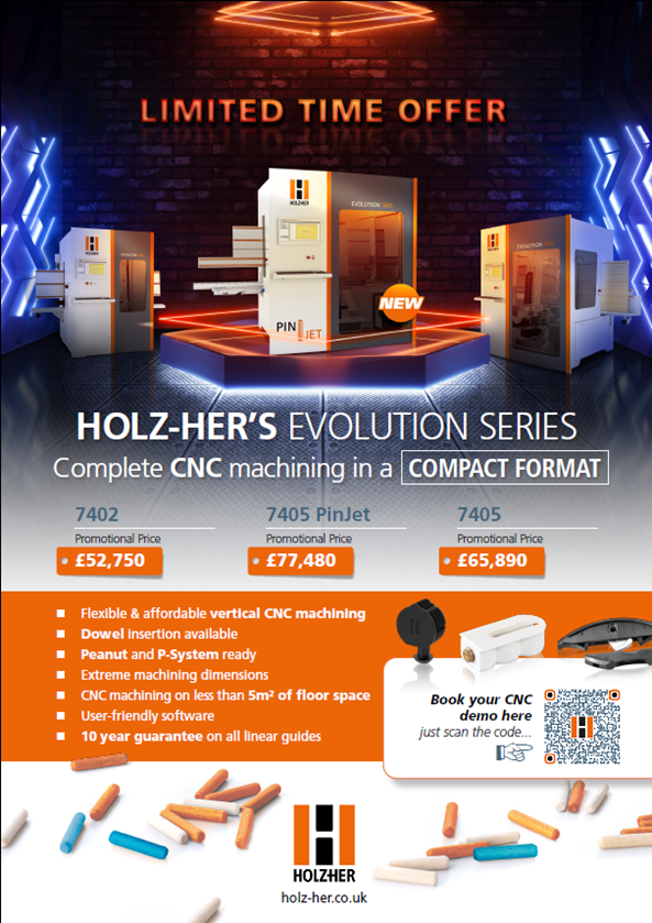 Holzher Evolution Vertical Machining