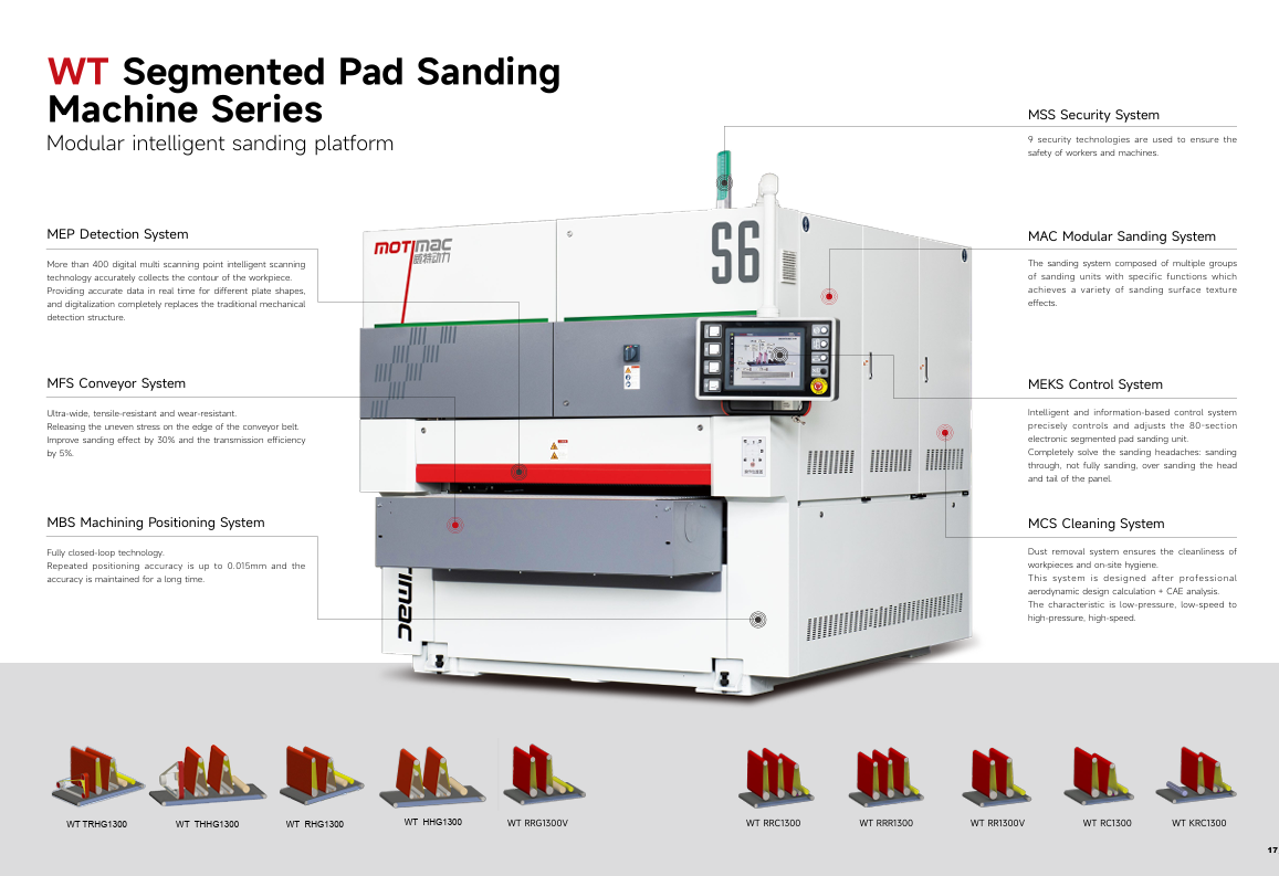 Motimac  WT Sander for Standard Surfaces and Veneer Sanding