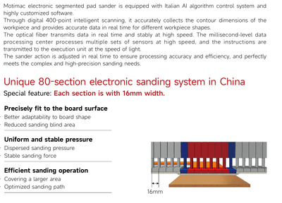 Motimac  MT Sander Pro Segmented pad sander