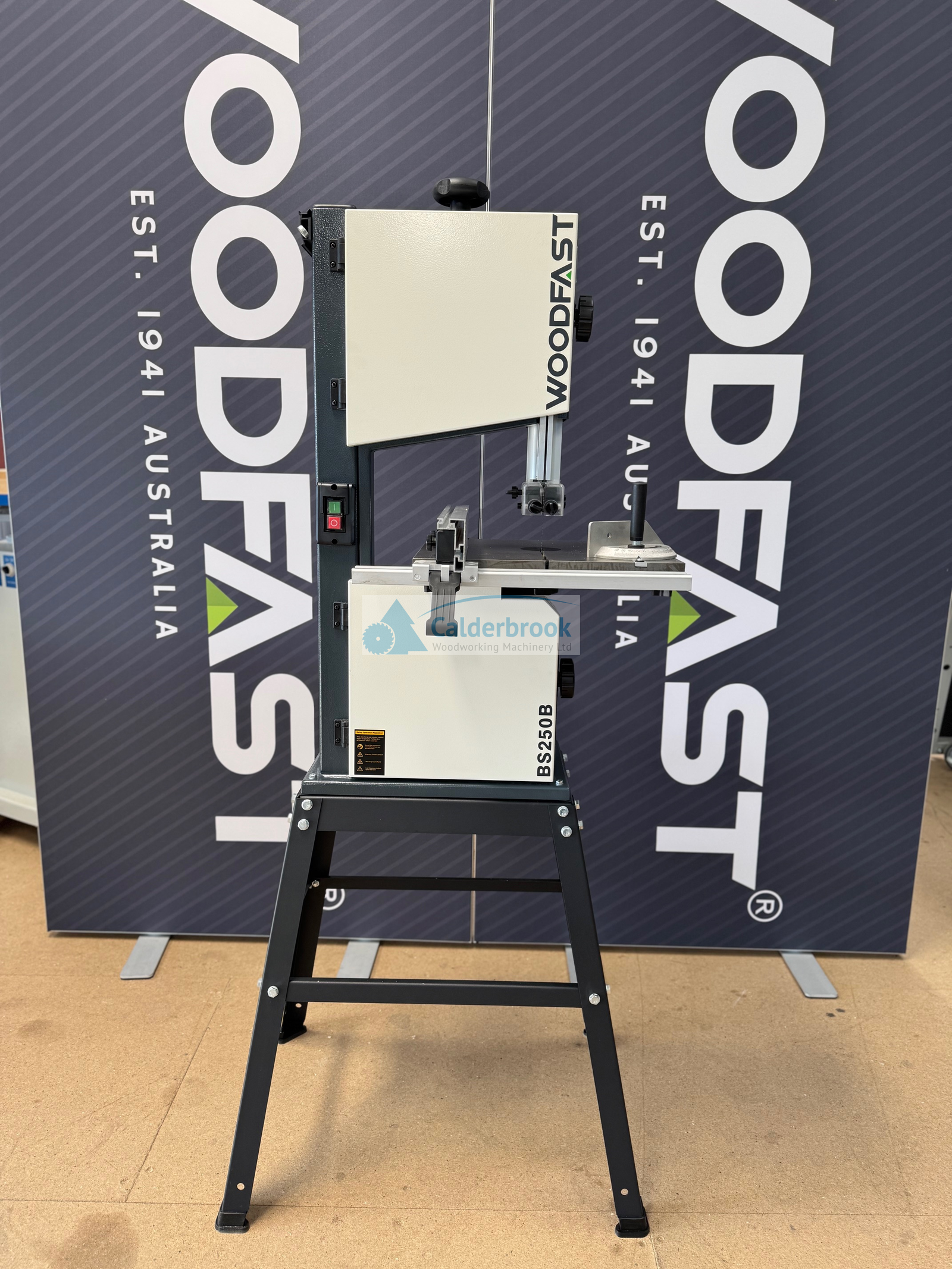 Woodfast 250mm (10") Bandsaw 0.5HP 240V BS250B Stand Included